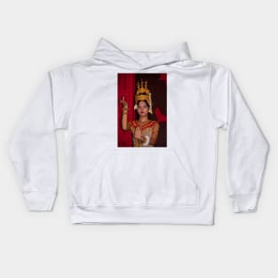 Cambodia. Siem Reap. Portrait of a Dancer. Kids Hoodie